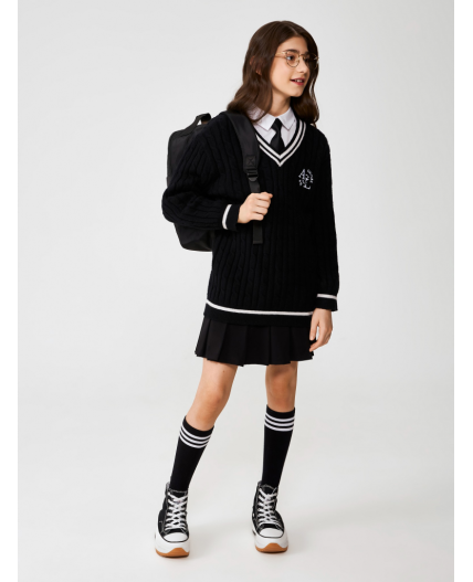 Джемпер детский для девочек Felipa черный