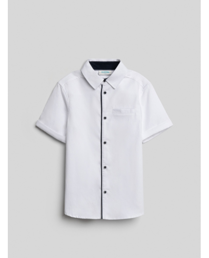 Сорочка верхняя детская для мальчиков Lars белый