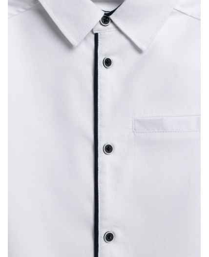 Сорочка верхняя детская для мальчиков Lars белый