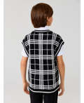 Жилет детский для мальчиков Armando черно-белый