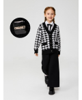 Жакет детский для девочек Cintia черно-белый