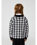 Жакет детский для девочек Cintia черно-белый