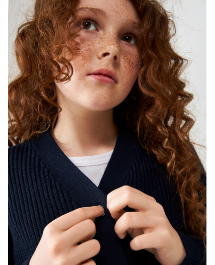 Жакет детский для девочек Lisa1 темно-синий