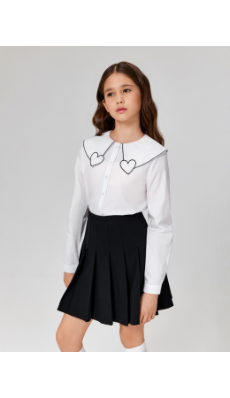 Блузка детская для девочек Prodlenka молочный