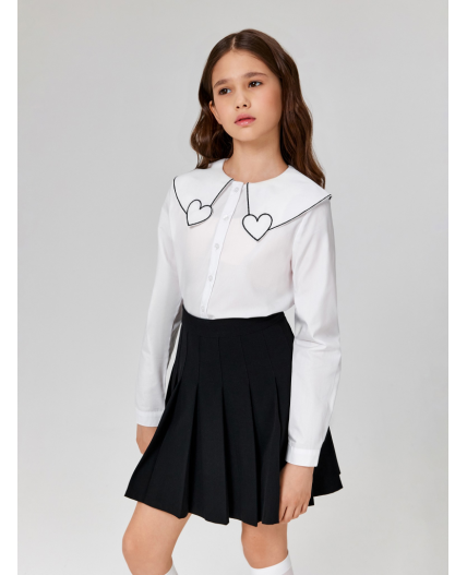 Блузка детская для девочек Prodlenka молочный