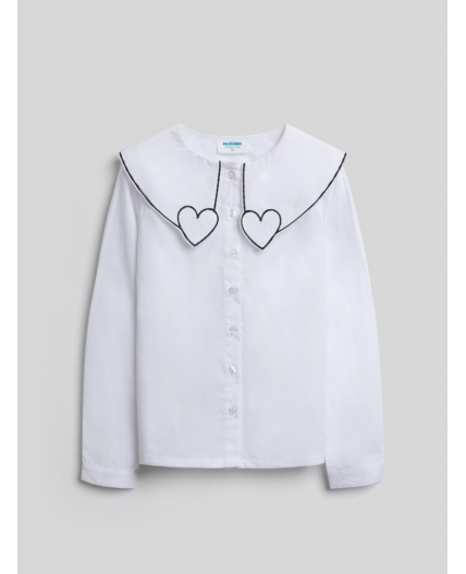 Блузка детская для девочек Prodlenka молочный