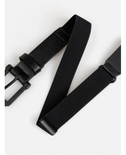 Ремень детский с эластичными вставками Klason черный