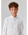 Сорочка верхняя детская для мальчиков Hoppert белый