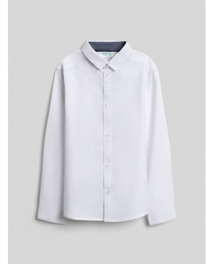 Сорочка верхняя детская для мальчиков Hoppert белый