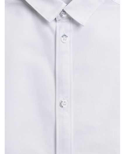 Сорочка верхняя детская для мальчиков Hoppert белый