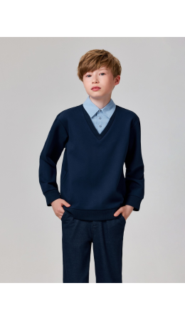 Джемпер детский для мальчиков Arlo насыщенный синий