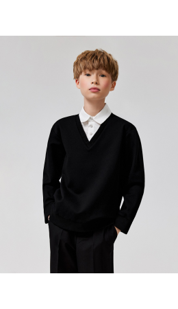 Джемпер детский для мальчиков Arlo черный