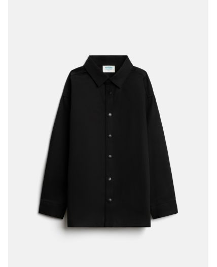 Сорочка верхняя детская для мальчиков Fristo черный