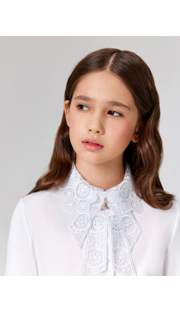 Блузка детская для девочек Perla белый