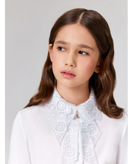 Блузка детская для девочек Perla белый