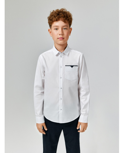 Сорочка верхняя детская для мальчиков Slovery1 белый