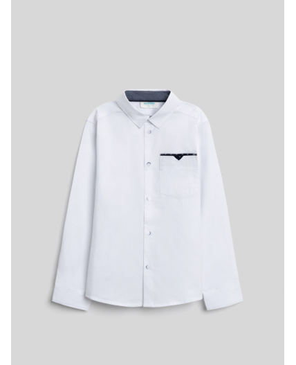 Сорочка верхняя детская для мальчиков Slovery1 белый