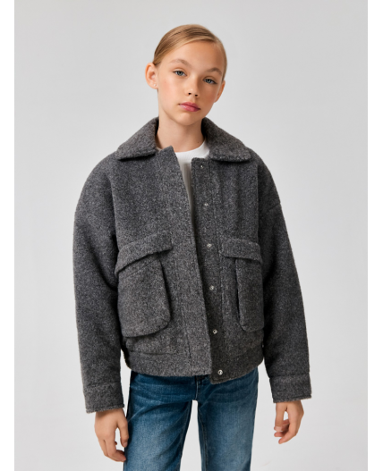 Куртка детская для девочек Chisk серый