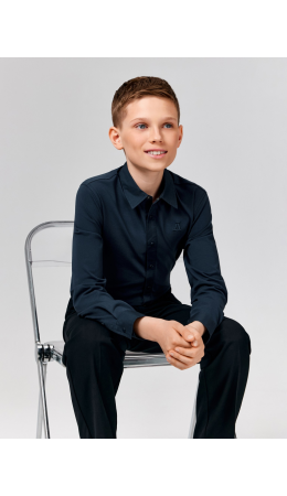 Сорочка верхняя детская для мальчиков Ollie холодный синий