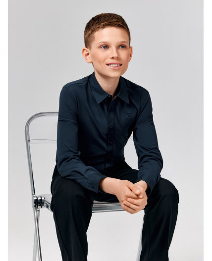 Сорочка верхняя детская для мальчиков Ollie холодный синий