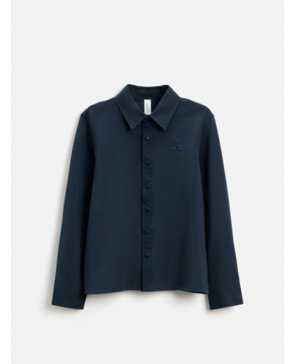 Сорочка верхняя детская для мальчиков Ollie холодный синий