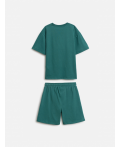 Набор детский для мальчиков ((1)футболка и (2)шорты) Sulawesi_set изумрудный