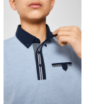 Сорочка-поло верхняя для мальчиков Tukor голубой