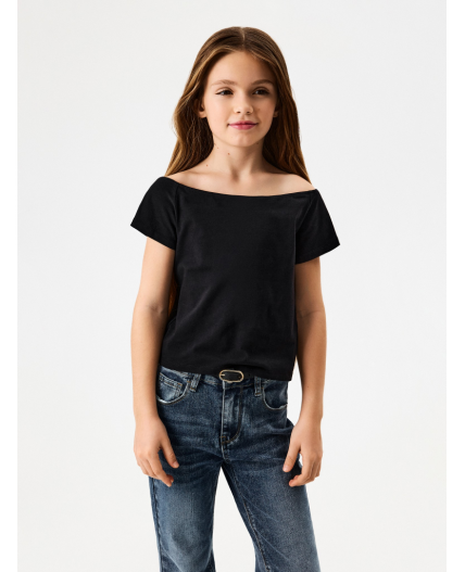 Футболка детская для девочек Arfa черный