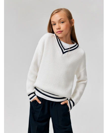 Джемпер детский для девочек Barbara молочный