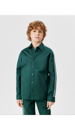 Сорочка верхняя детская для мальчиков Dankan сине-зеленый