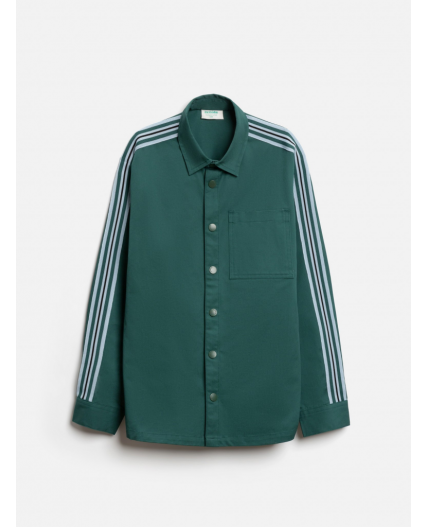 Сорочка верхняя детская для мальчиков Dankan сине-зеленый