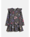 Платье детское для девочек Delma серый принт