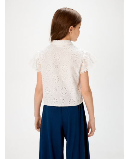 Блузка детская для девочек Landing белый