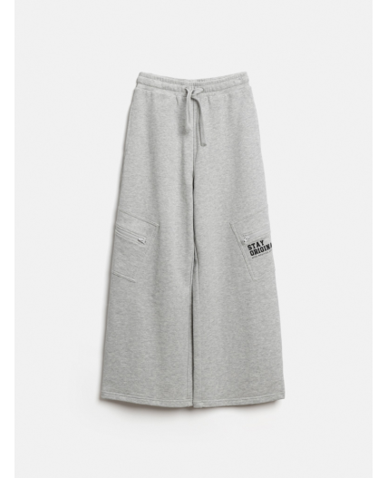 Брюки детские для девочек Moringa_pn серый