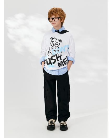 Брюки детские для мальчиков Pliniy черный