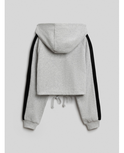 Куртка (толстовка) детская для девочек Moringa_jk серый