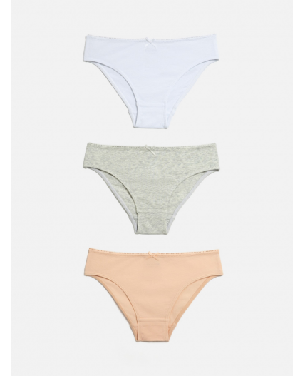 Трусы детские для девочек в наборе из 3шт Vivianna цвет в ассортименте