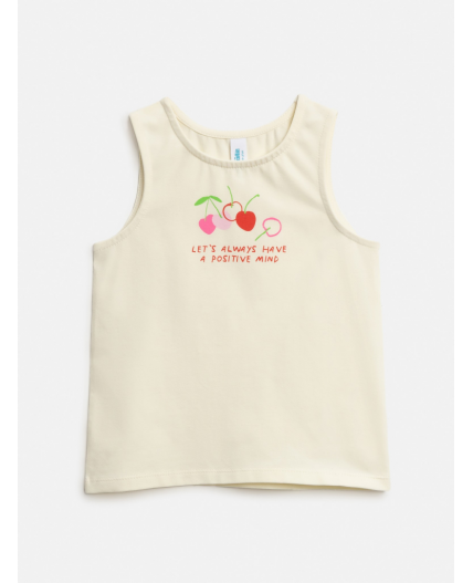 Майка детская для девочек Amfisa белый