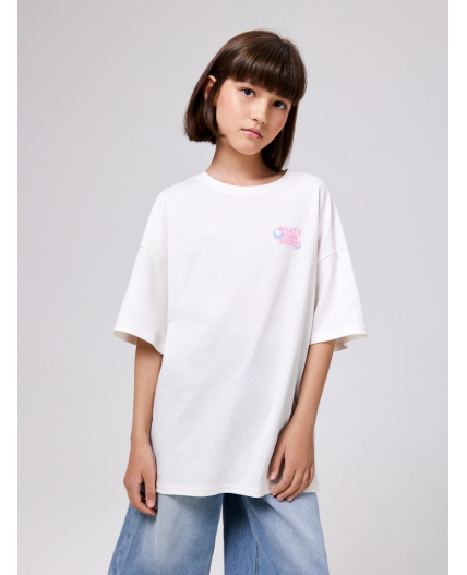 Футболка детская для девочек Mariza молочный