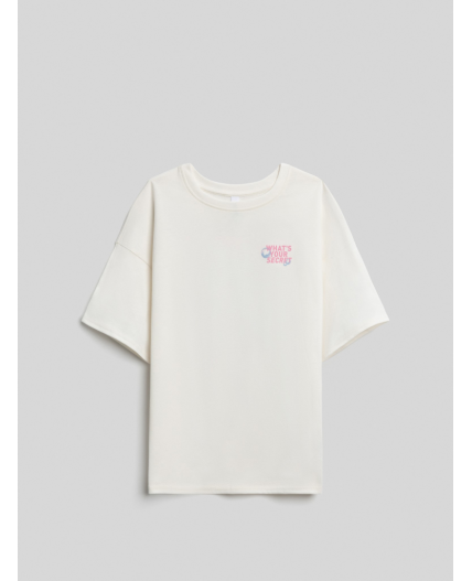 Футболка детская для девочек Mariza молочный