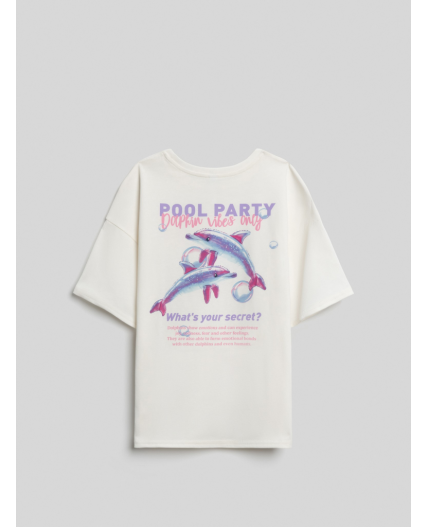 Футболка детская для девочек Mariza молочный