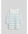 Футболка детская для девочек Mirteza голубая полоска
