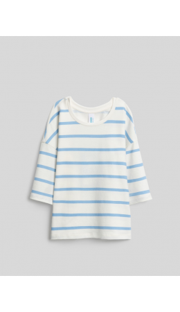 Футболка детская для девочек Mirteza голубая полоска