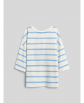 Футболка детская для девочек Mirteza голубая полоска