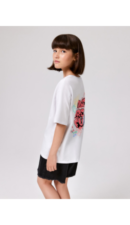 Футболка детская для девочек Sitar1 белый
