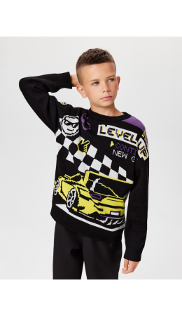 Джемпер детский для мальчиков Conrad черный