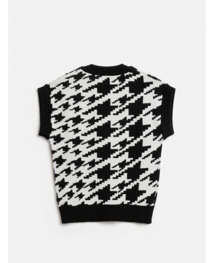 Жилет детский для девочек Jimmy1 черно-белый