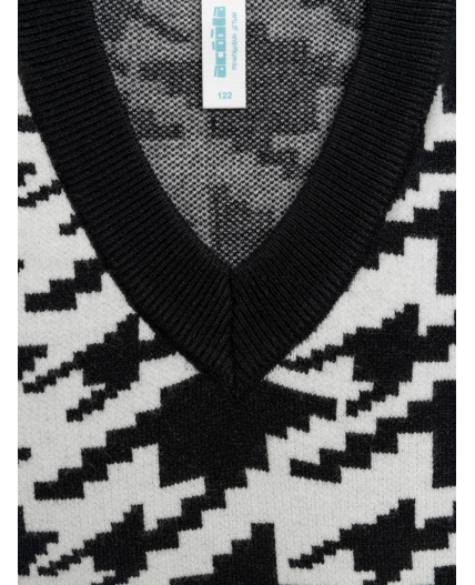 Жилет детский для девочек Jimmy1 черно-белый