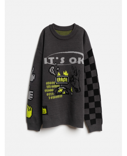 Джемпер детский для мальчиков Mario темно-серый