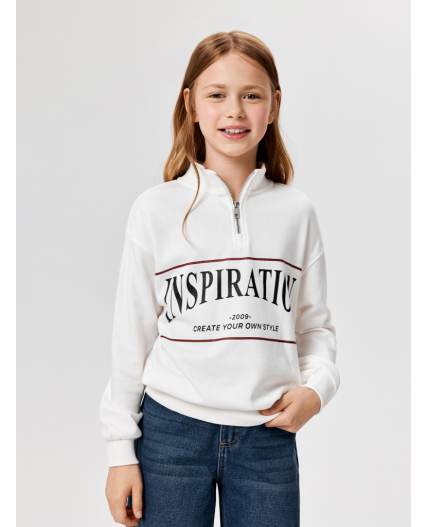 Джемпер детский для девочек Delta молочный